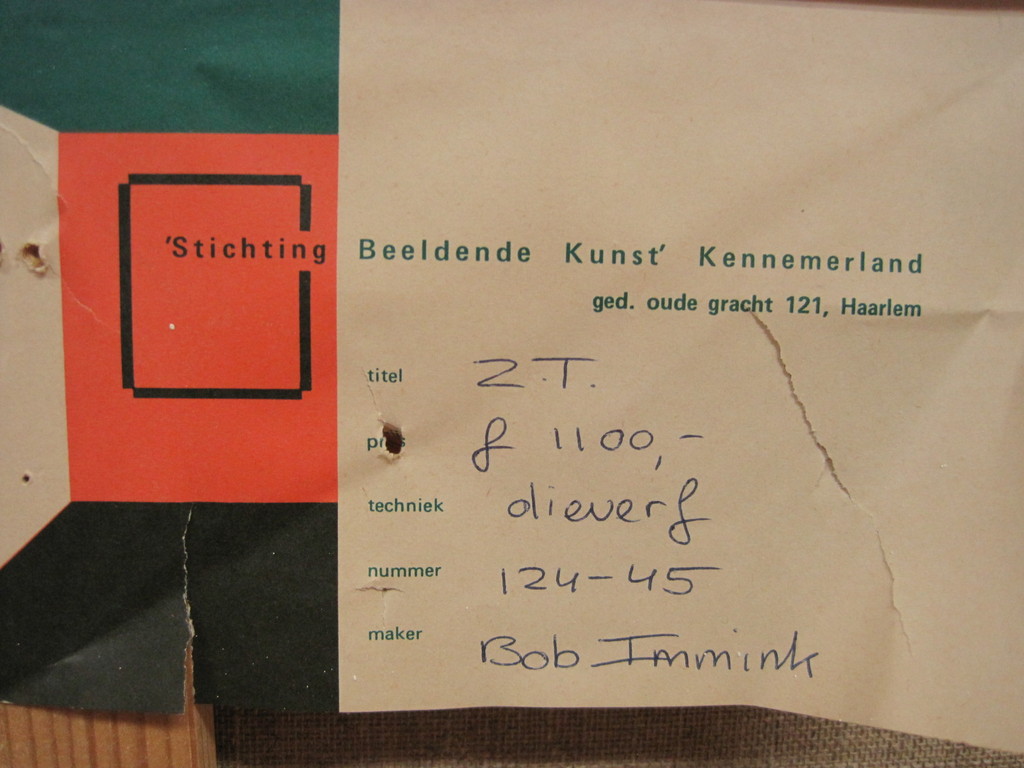 Bob Immink  1930-1989 olieverf "landschap Waterland (NH) " ca 1970 gesigneerd kopen? Bied vanaf 1!
