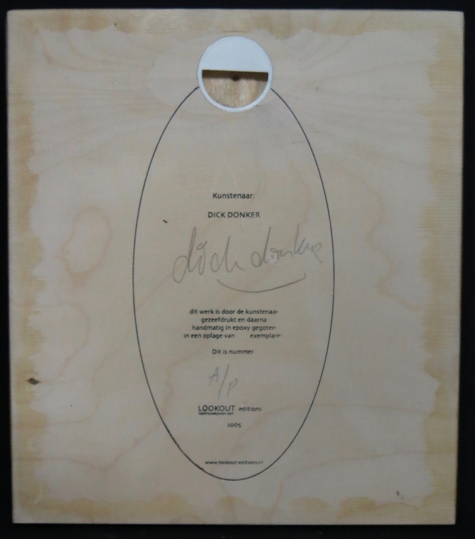 Dick Donker: Zeefdruk en epoxyhars op paneel, Zonder titel kopen? Bied vanaf 1!