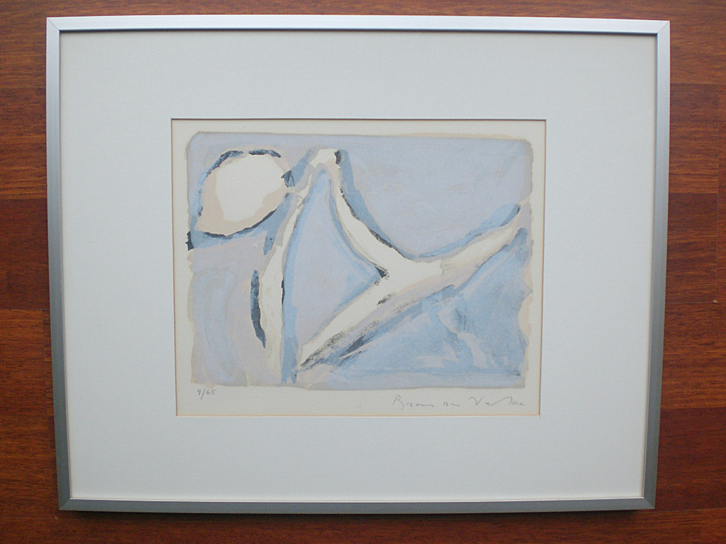 Bram van Velde: Zonder titel, handgesigneerde 4 kleuren litho (ingelijst) kopen? Bied vanaf 225!