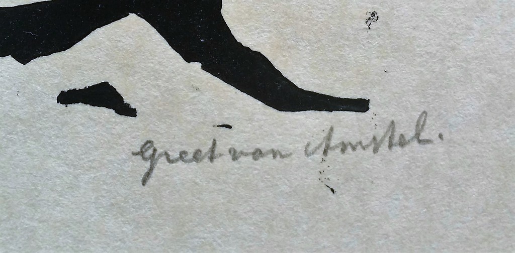 Greet van Amstel - Litho / Steendruk - 'Compositie' kopen? Bied vanaf 1!