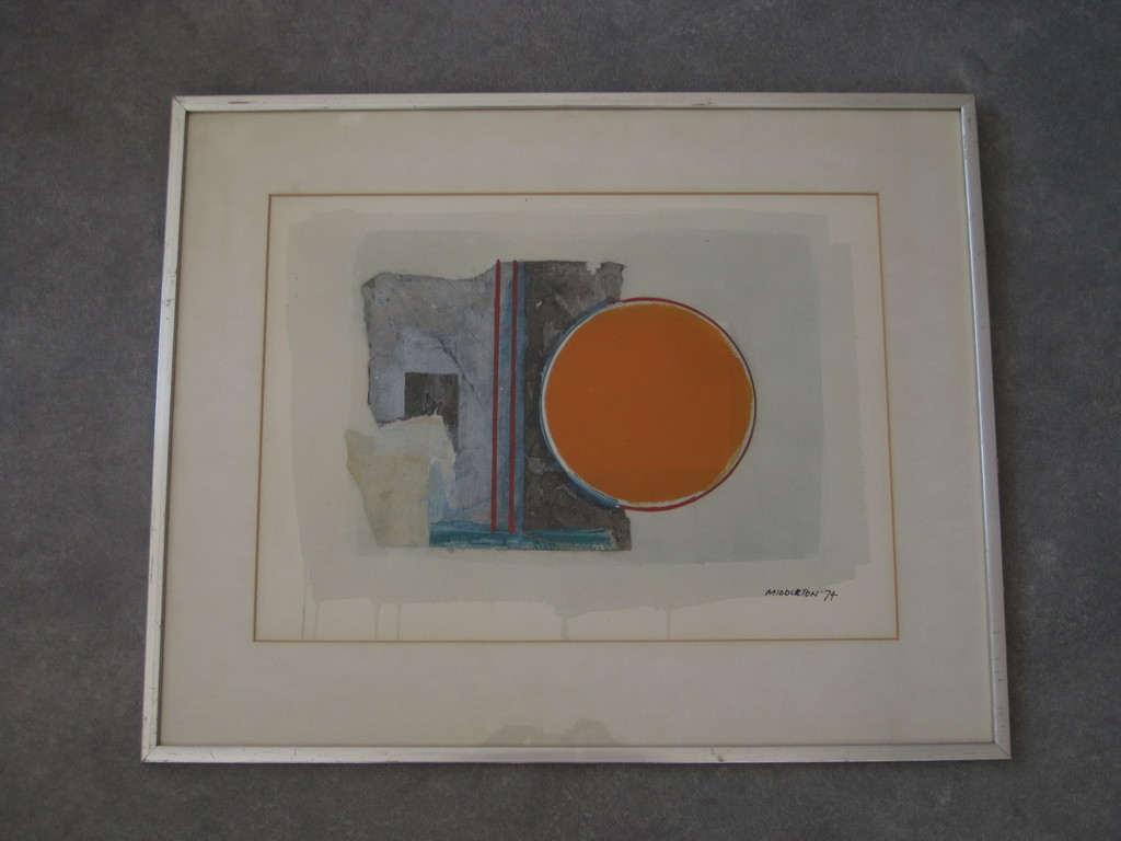 Sam Middleton, aquarel, abstract, gesigneerd kopen? Bied vanaf 125!