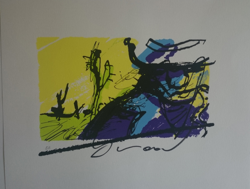 Zeefdruk van Herman Brood - Bono kopen? Bied vanaf 95!