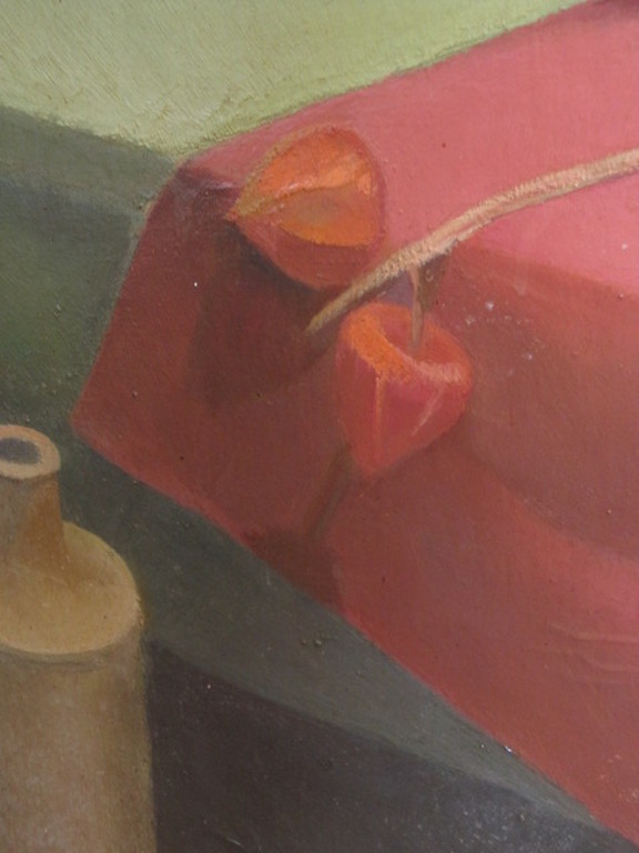 GROOT olieverf - realistisch keuken stilleven van Ingeborg MÃ¼ller (1945-) gesign kopen? Bied vanaf 1!