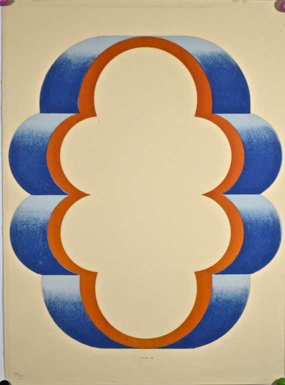 Kumi Sugai: Litho. Abstracte voorstelling verkocht voor € 50!