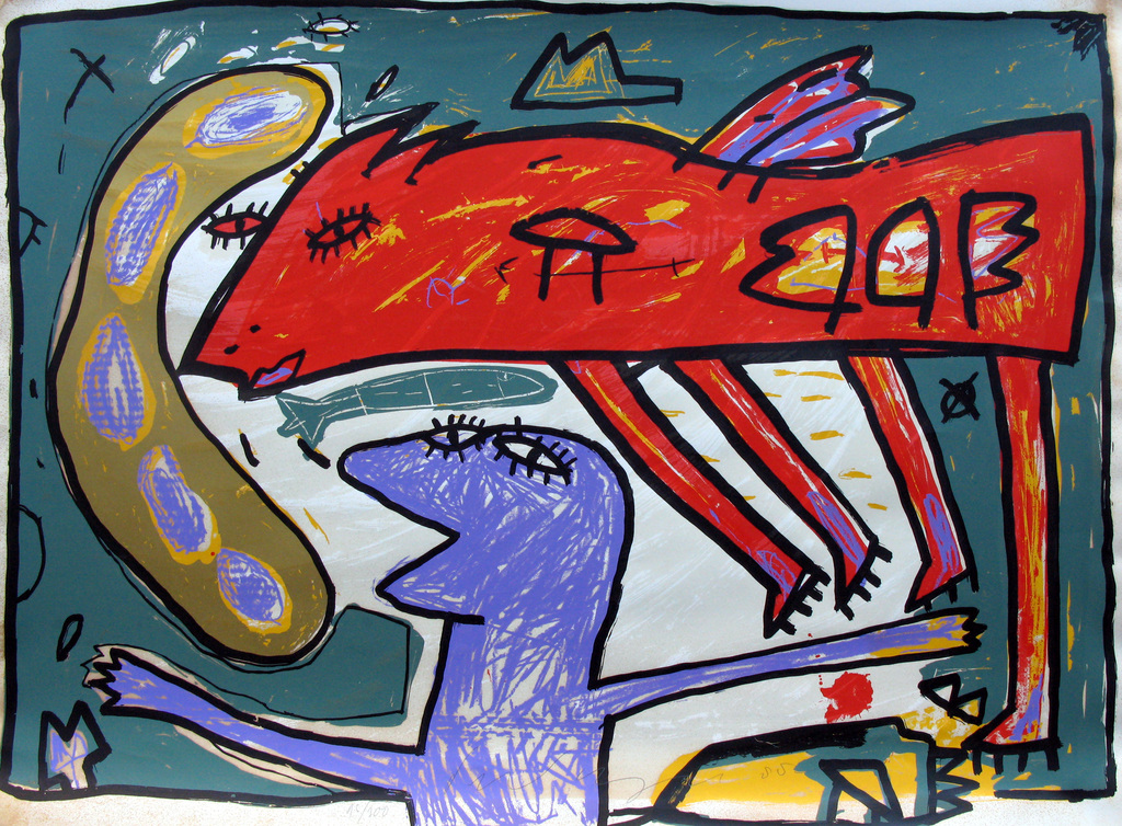 Modern werk uit 1988 - gesigneerd en genummerd. kopen? Bied vanaf 1!