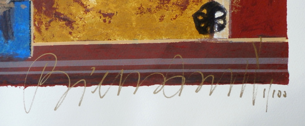 Gerti Bierenbroodspot - zeefdruk: zonder titel. kopen? Bied vanaf 75!