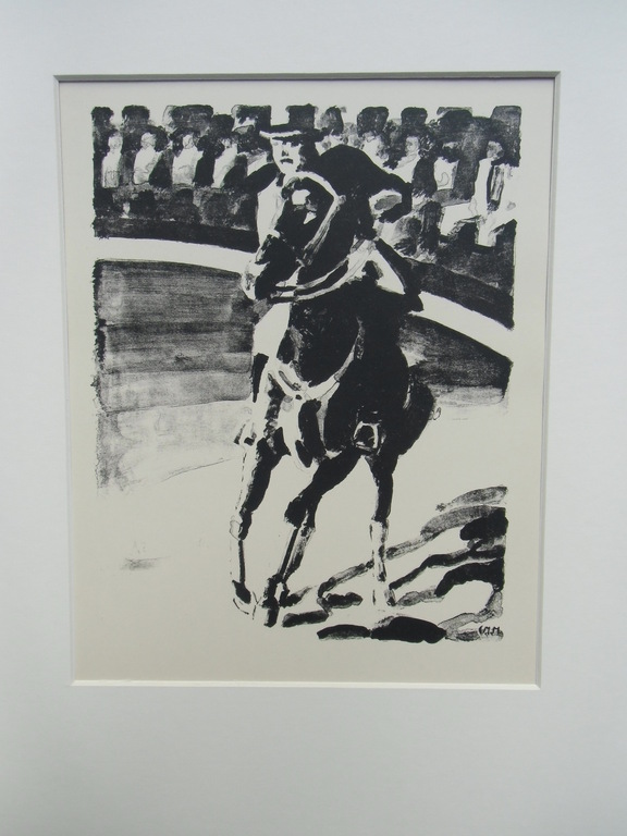 HOGESCHOOLRIJDER IN CIRCUSPISTE  ///  LITHO VAN KEES MAKS kopen? Bied vanaf 40!