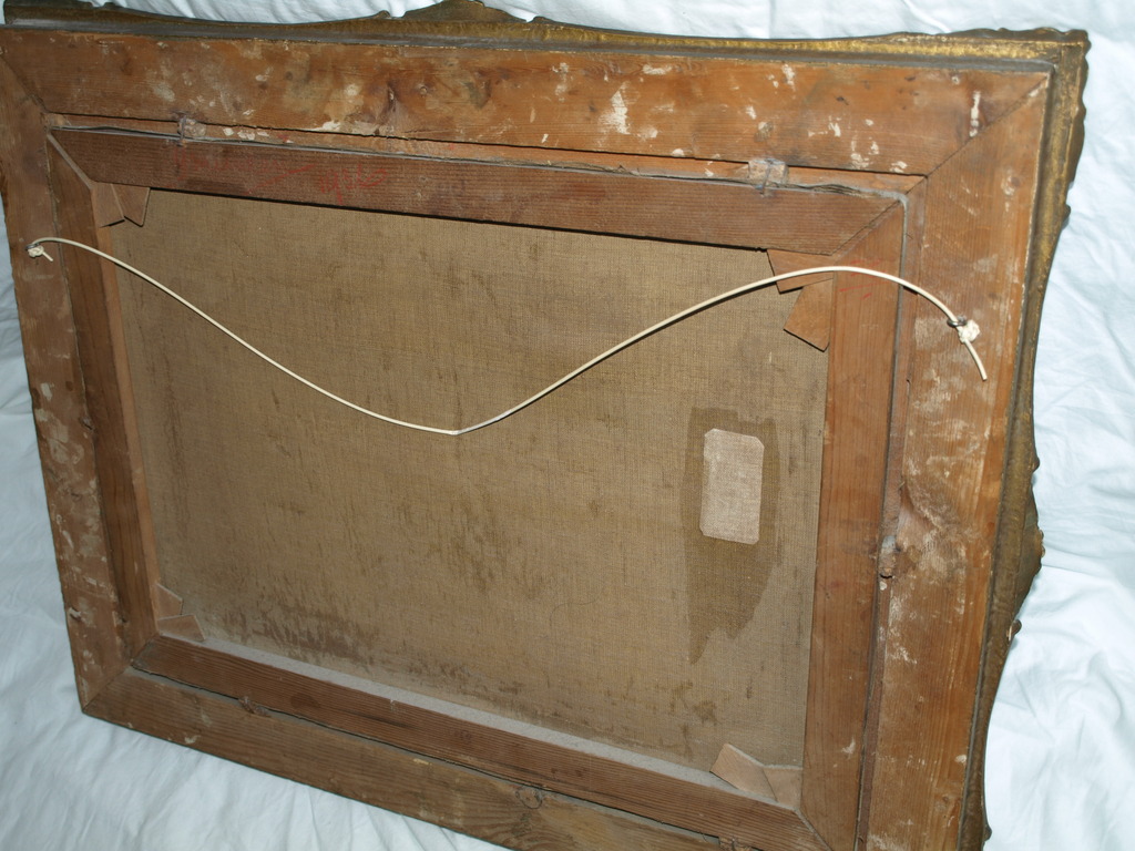 Onduidelijke signatuur : Olieverf op canvas – IJmuiden met pier– Ingelijst–1936  kopen? Bied vanaf 1!