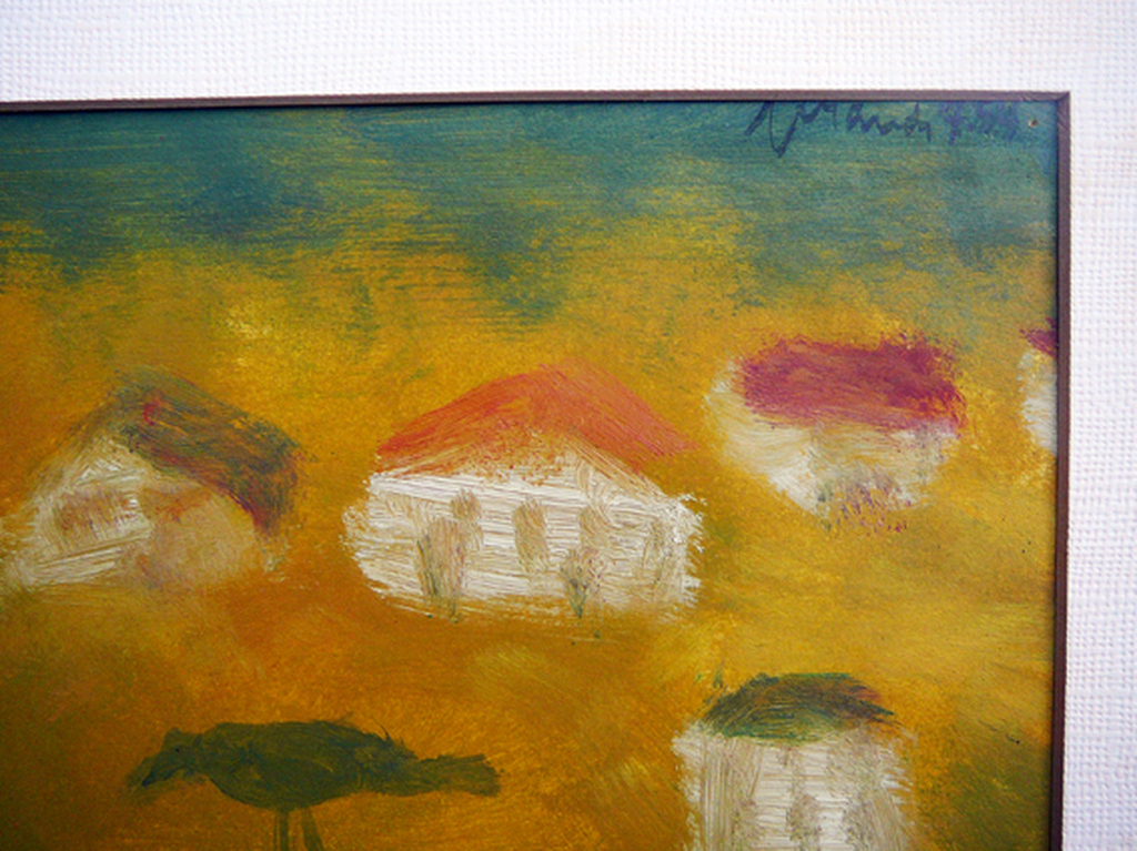 Eugene Brands: 'Vogelvoerend meisje' -gouache 1954- kopen? Bied vanaf 750!