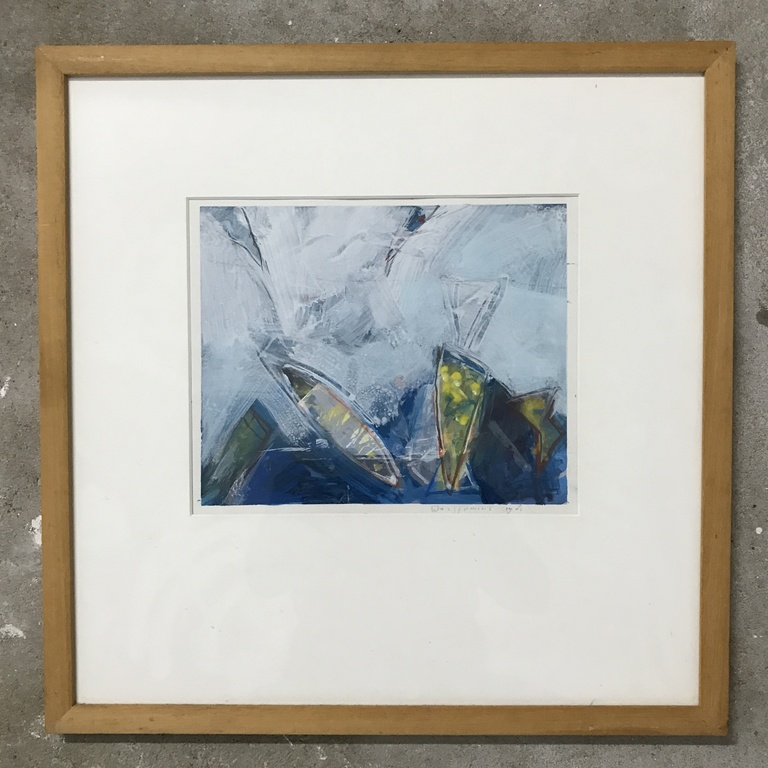 Piet Warffemius Acryl op papier / gouache verkocht voor € 65!