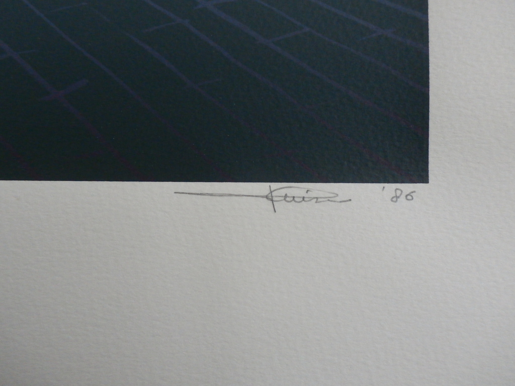 Dirk Huizer - zeefdruk: De Burcht - 1986 kopen? Bied vanaf 60!