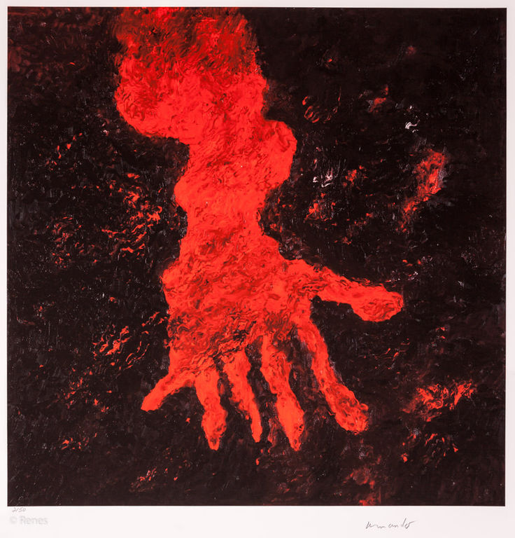 Armando 'Hand' - giclée - gesigneerd - oplage 50 - 2013 verkocht voor € 149!