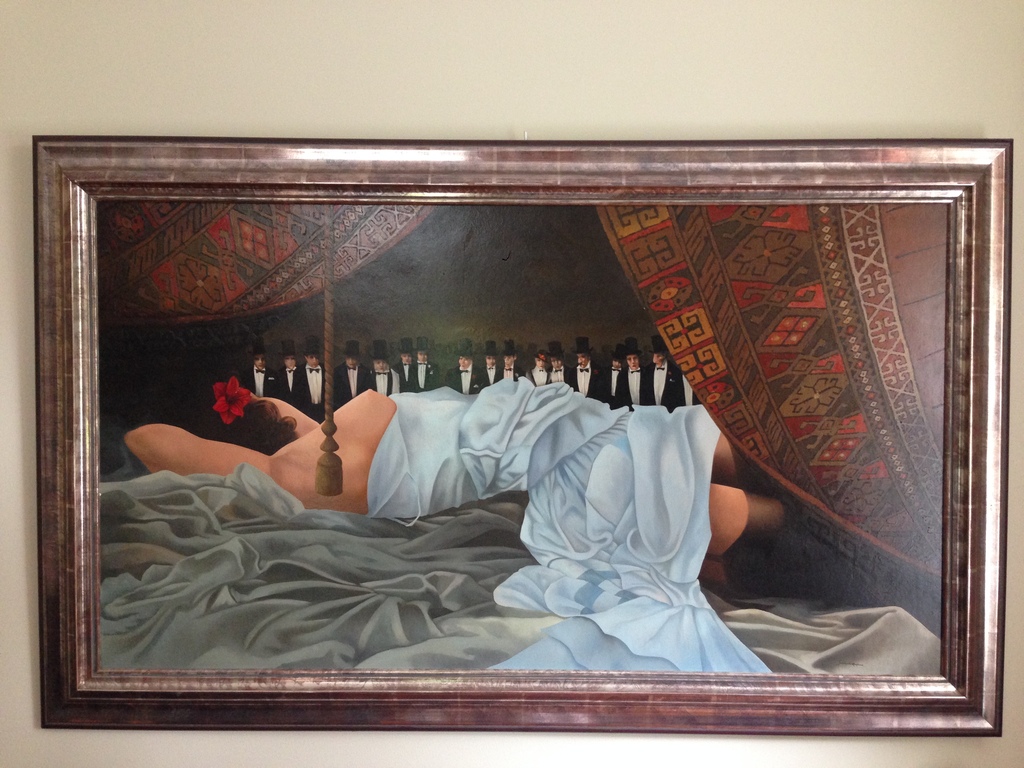 Jean-Michel Lengrand : Liggende vrouw met sluier kopen? Bied vanaf 2500!