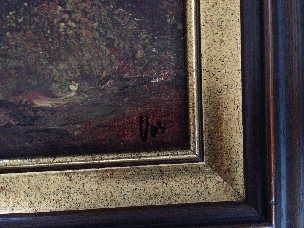 Vos - Bosgezicht met water - olieverf op doek kopen? Bied vanaf 25!