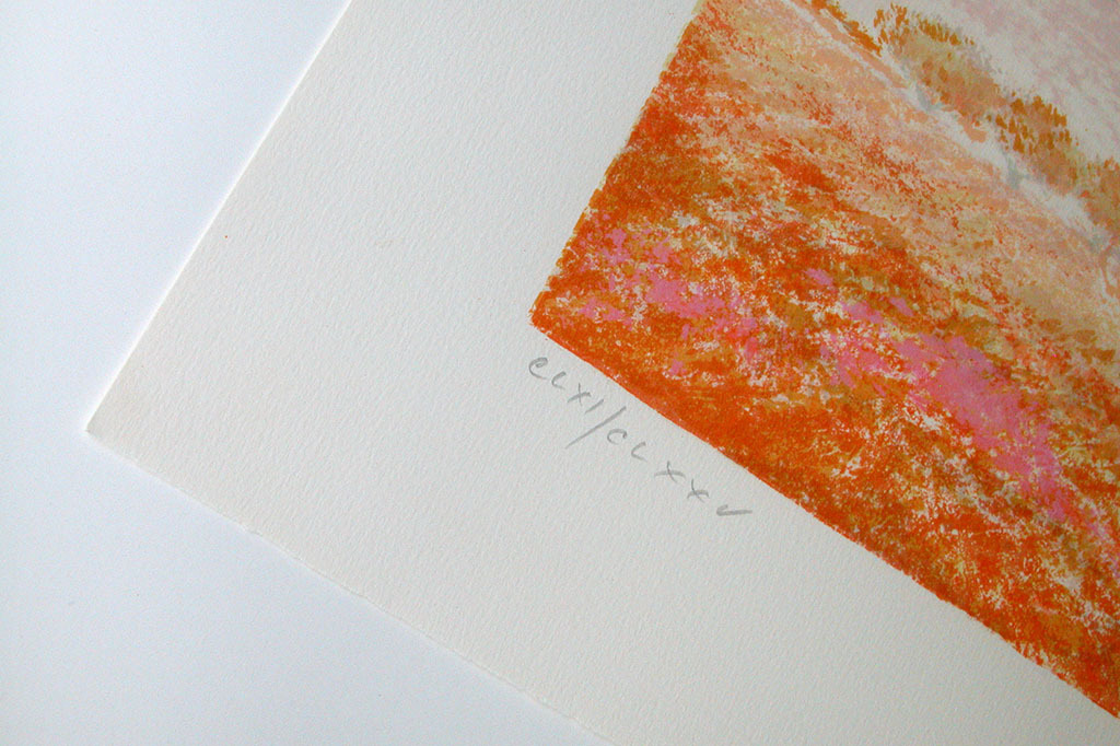 Claude Manoukian, ‘Impression orange‘,  lithografie handgesigneerd kopen? Bied vanaf 35!