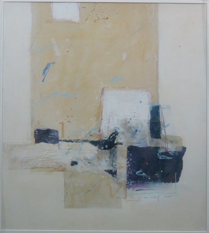 Ron van der Werf: Gemengde techniek, Journey I - ingelijst verkocht voor € 400!