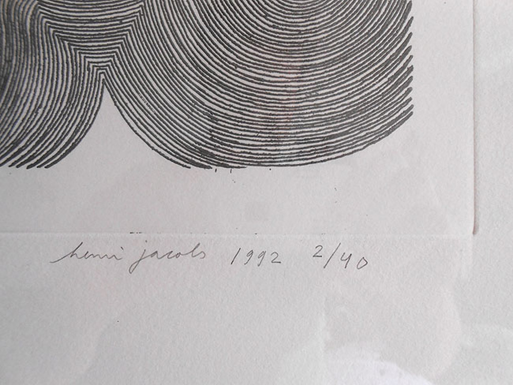 Henri Jacobs - grote ets, Mehfom facade - 1992 kopen? Bied vanaf 160!