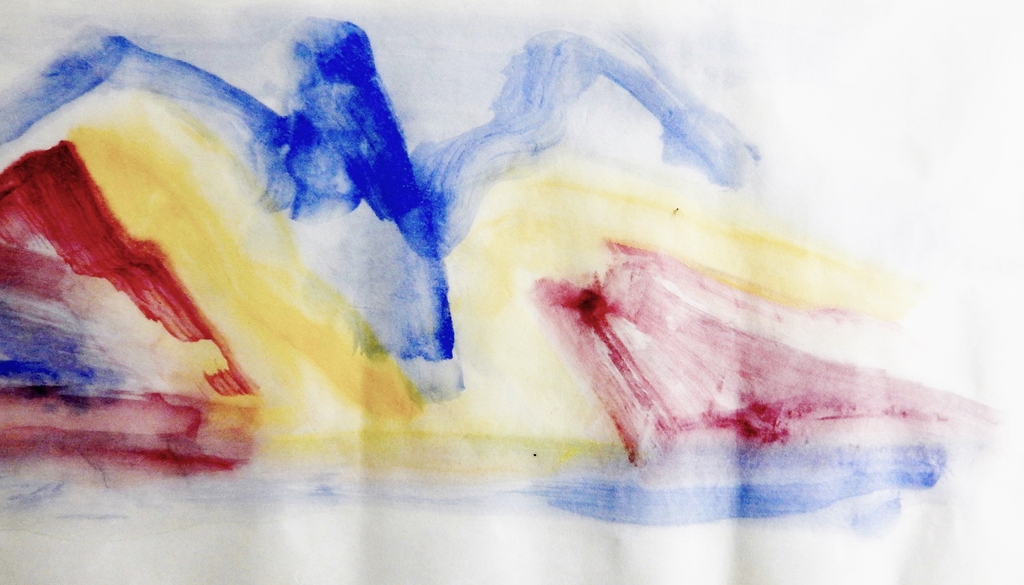 Ernst Vijlbrief (1934-2010) - Aquarel op papier 30x85 cm kopen? Bied vanaf 1!