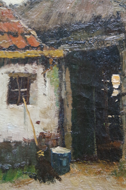 Adrianus Johannes (Arie) ZWART (1903-1981) - olieverf op doek - boerderijgezicht kopen? Bied vanaf 325!