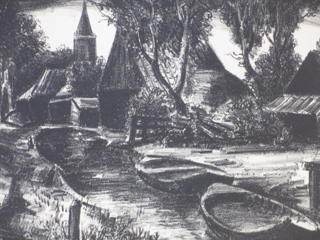 Arnout Colnot, Noord Hollandse dorpsgracht, Litho kopen? Bied vanaf 50!