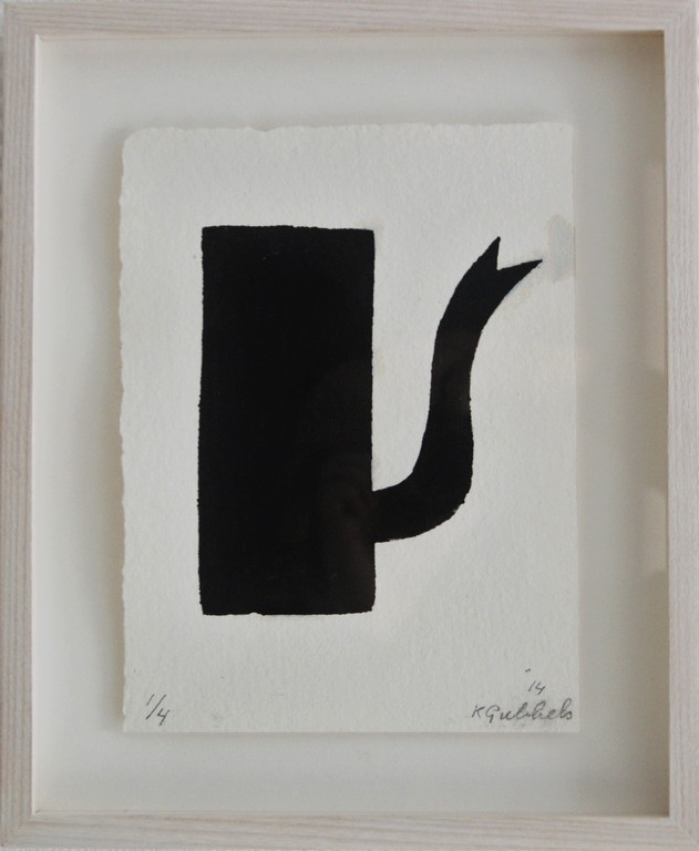 Klaas Gubbels sjabloondruk uit 2014, oplage 4 ex. verkocht voor € 370!