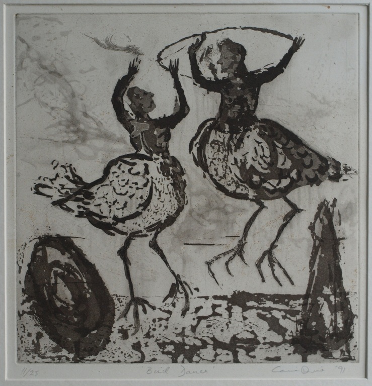 Onduidelijke signatuur : Ets – Bud Dance – ingelijst – oplage 25 ex. - 1991  kopen? Bied vanaf 1!