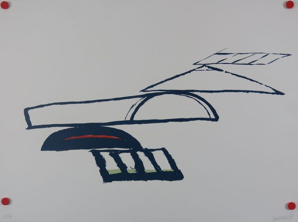 Hans Landsaat: Zeefdruk, Fundament verkocht voor € 46!