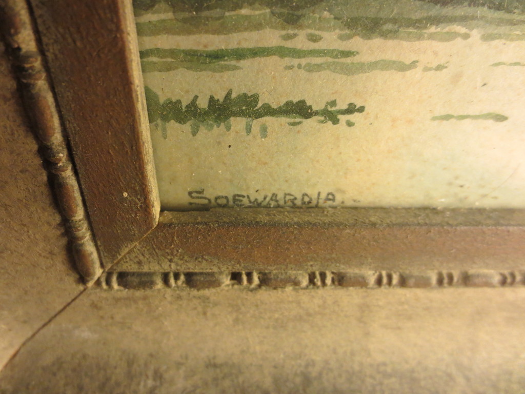 Soewardja(1900-?) 2 Aquarellen Rijstvelden in Indonesie kopen? Bied vanaf 20!