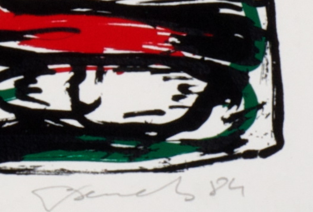 Fred Bervoets, Zonder titel - kleurenlithografie, 1984, gesigneerd, oplage 50 kopen? Bied vanaf 320!