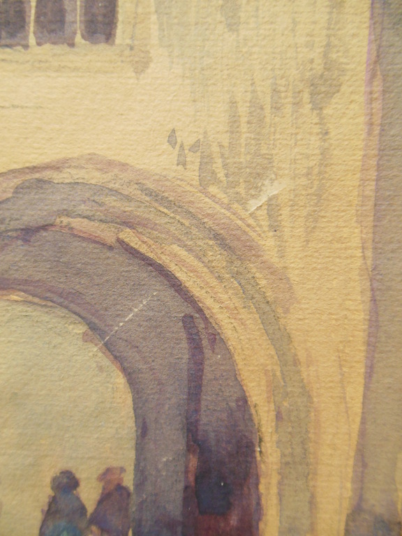 Adriaan Terhell onder pseudoniem J. Le Blanc: Aquarel, De Vischpoort kopen? Bied vanaf 45!