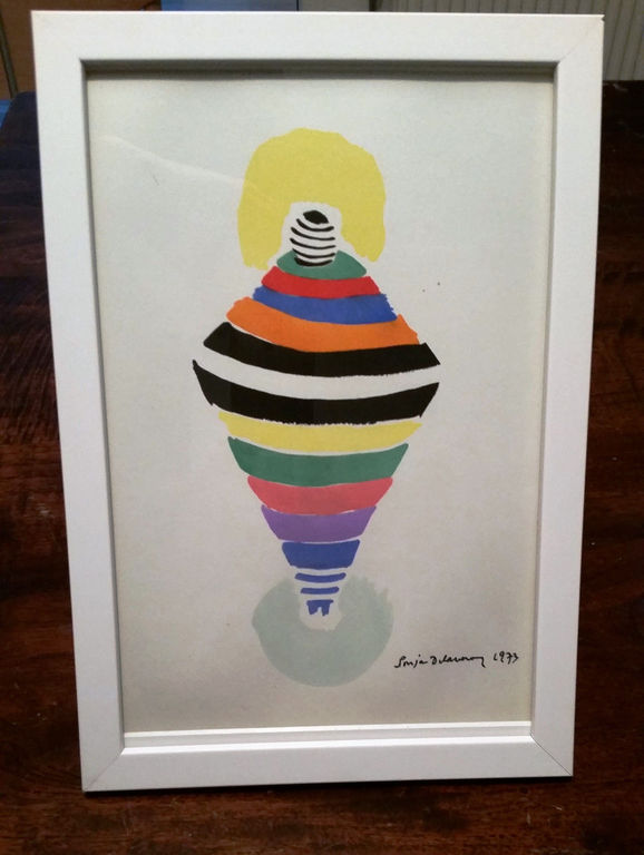 Sonia Delaunay-Pochoir-1969-Gesigneerd  kopen? Bied vanaf 200!