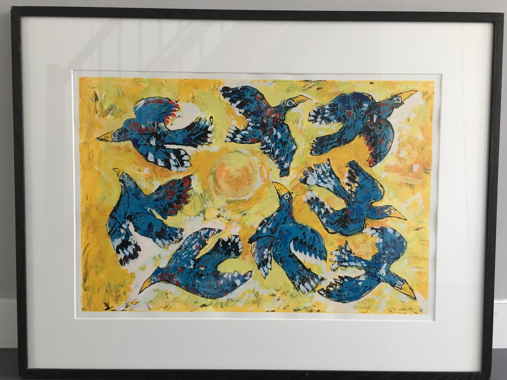 Rudi Pillen - Rudi Pillen: Kleurenlitho, Blauwe Vlucht kopen? Bied vanaf 225!