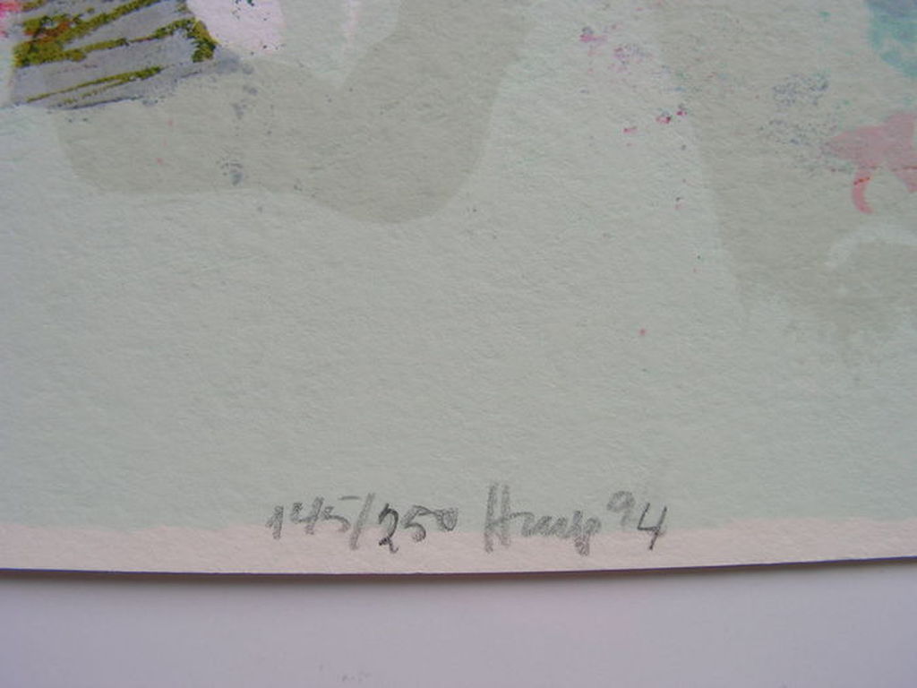 Hans Meyer Petersen - zeefdruk - Abstracte compositie kopen? Bied vanaf 50!