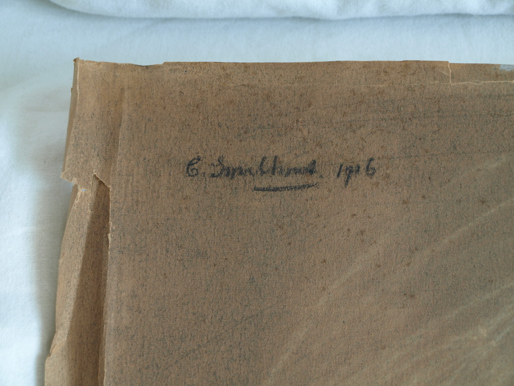 Elias Smalhout : Tekening , Oude vrouw met boek – 1916  kopen? Bied vanaf 1!