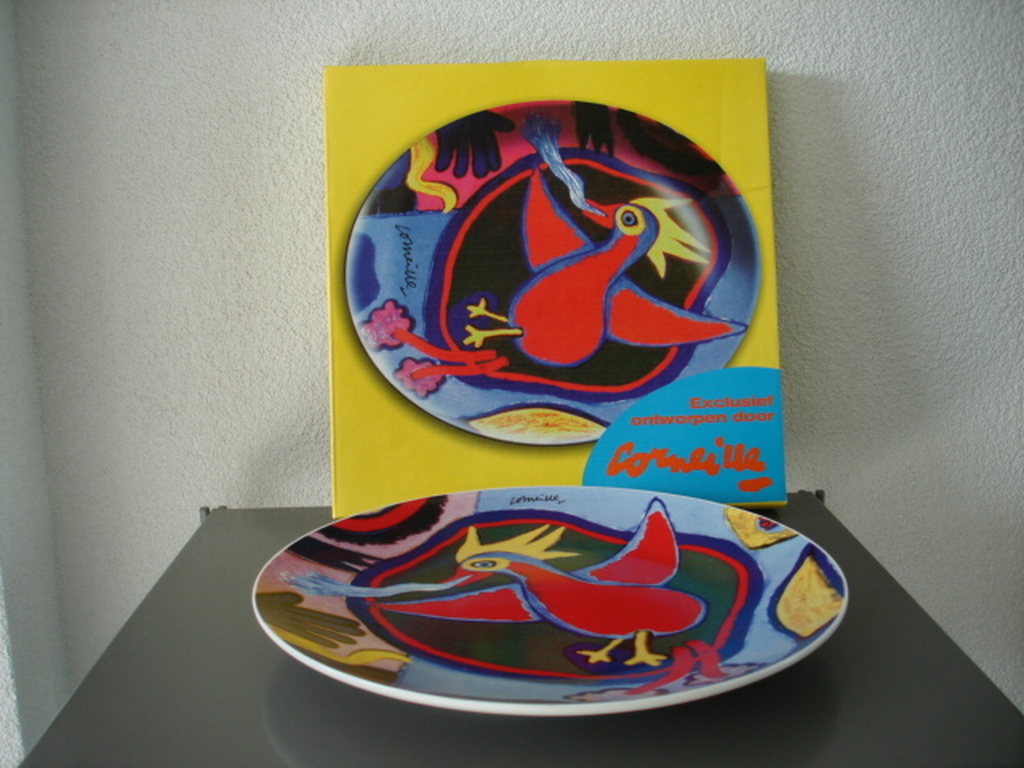 CORNEILLE - poseleinen schaal - vrolijke vogel kopen? Bied vanaf 30!