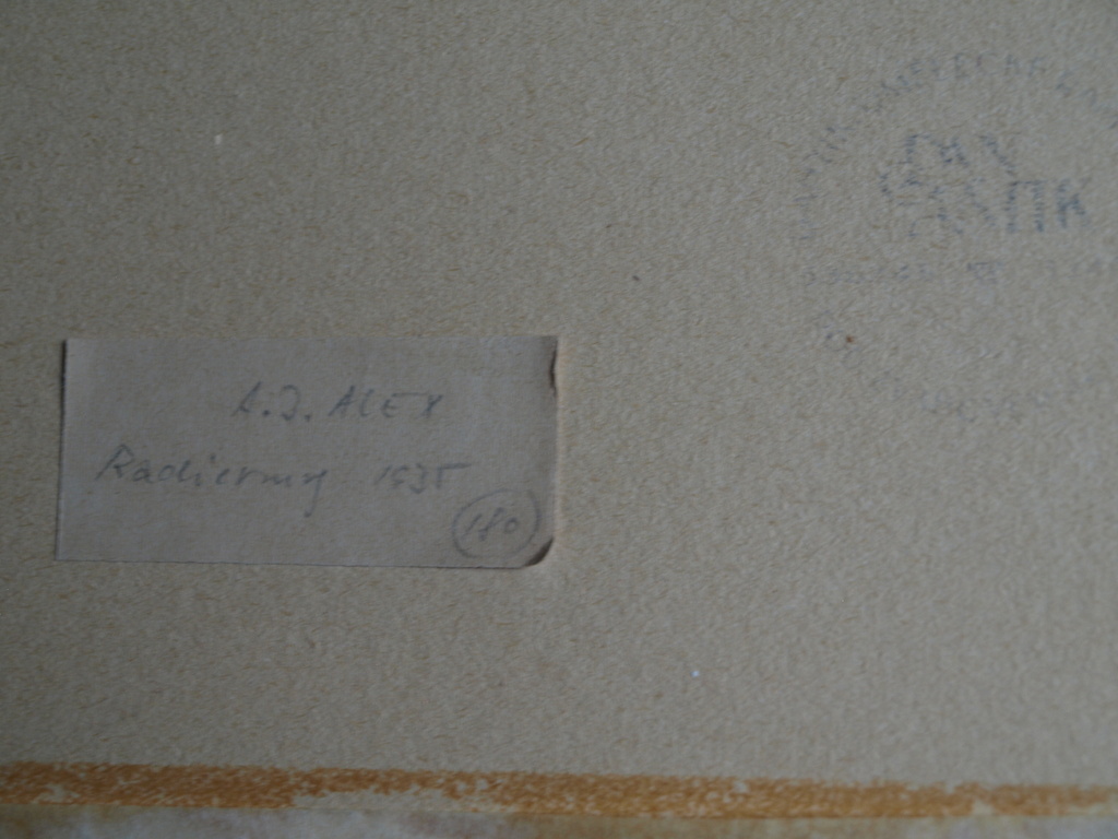 Adolf Jelinek Alex : Ets – Naakten naar de Hemel – gesigneerd & ingelijst – 1935 kopen? Bied vanaf 1!