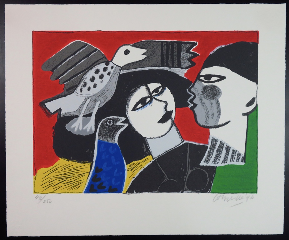 Corneille: Zeefdruk, Zonder titel verkocht voor € 100!