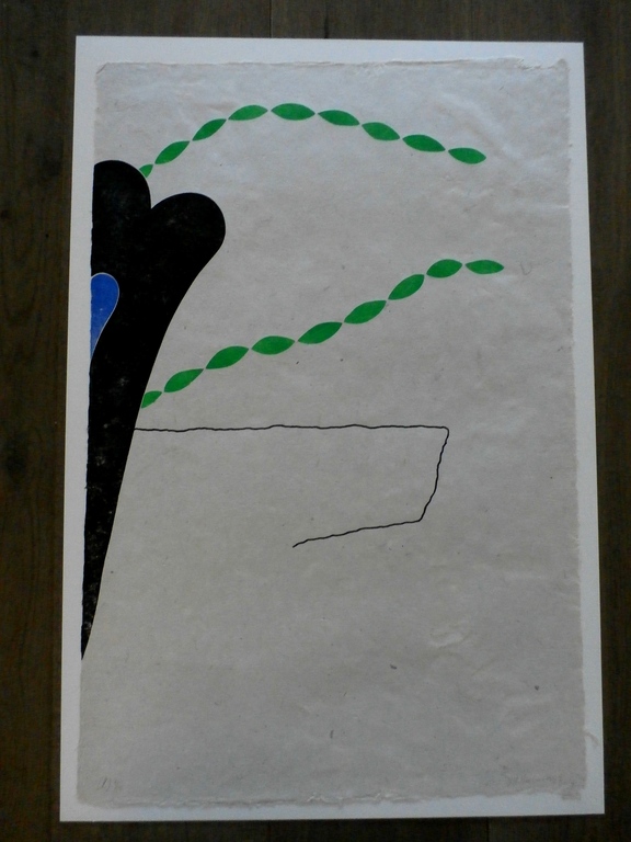 Tiddo Nieboer - houtsnede: compositie - 1997 kopen? Bied vanaf 60!