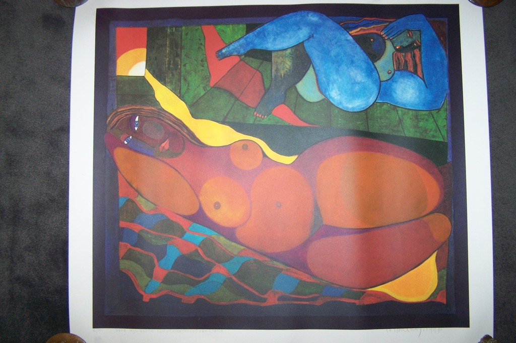 Theo Mackaay, zeefdruk verkocht voor € 100!