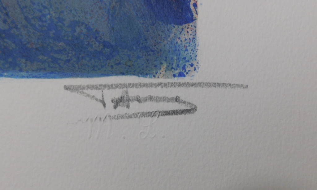 Marie Laurencin - Kleurenlitho - La Fille avec l'oiseau Bleu kopen? Bied vanaf 55!