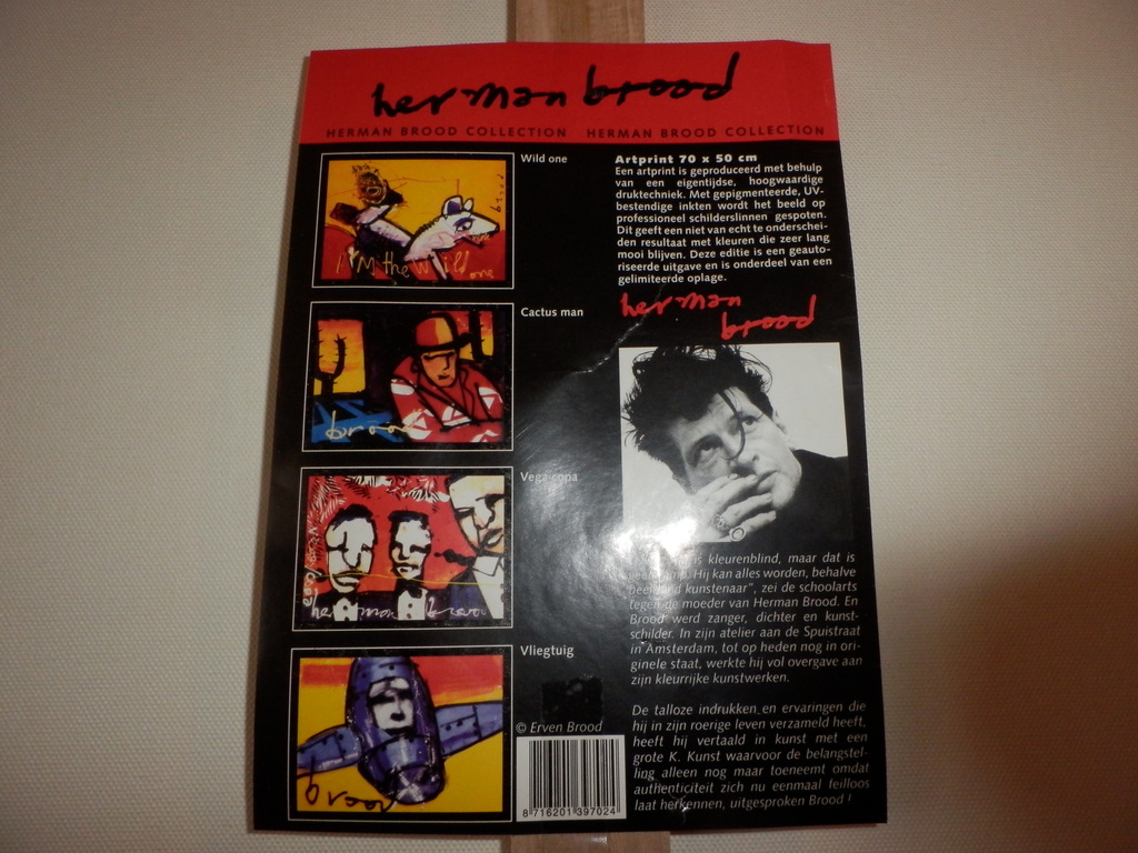 HERMAN BROOD ART PRINT CACTUSMAN. kopen? Bied vanaf 125!