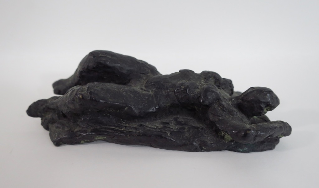 Charlotte van Pallandt: Gepatineerd bronzen beeld, Vrouwelijk naakt verkocht voor € 350!