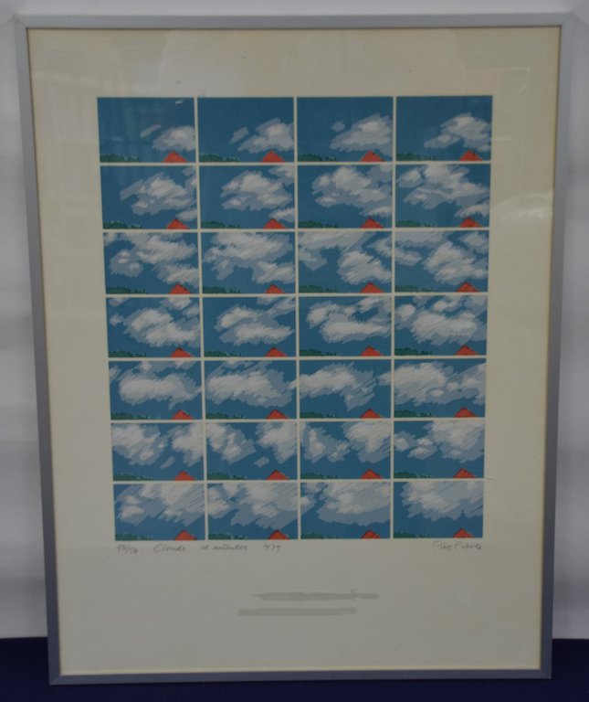 Piet Fioole - Zeefdruk - Clouds 14 minutes kopen? Bied vanaf 1!