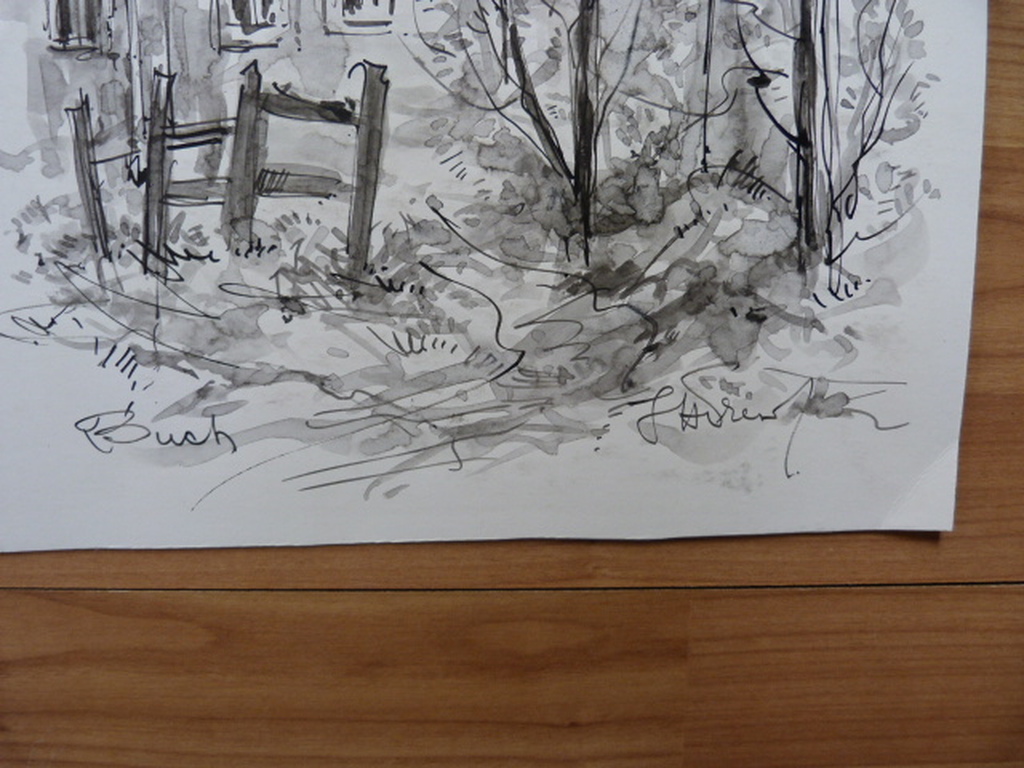 Jobst Heinrich Frese ( 1914 - 1986 ) - 3 x  tekening/aquarel kopen? Bied vanaf 1!