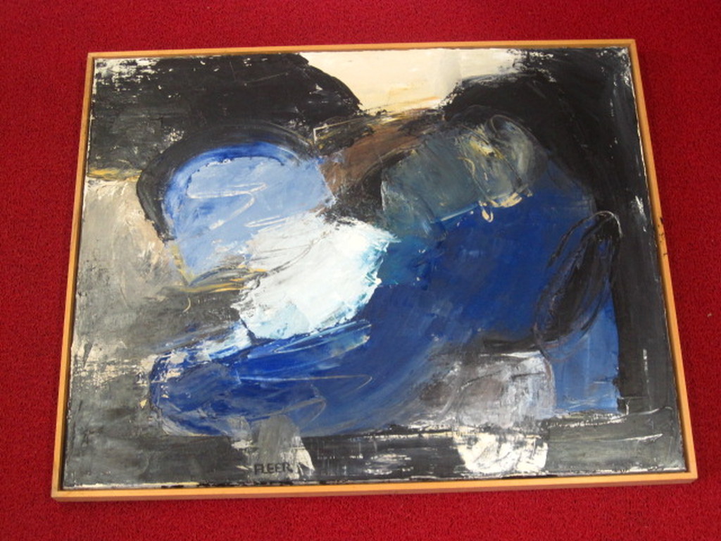 Groot & Krachtig olieverf van Els Fleer (Amsterdam 1946-)  kopen? Bied vanaf 1!