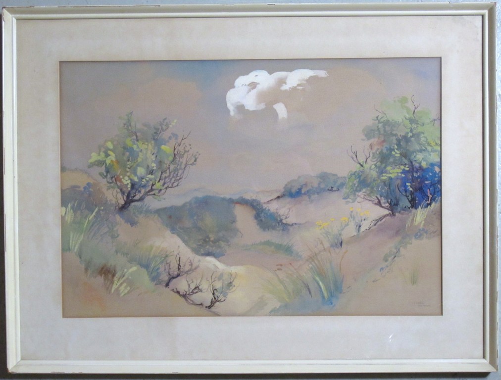 Jan Kagie - aquarel Texel kopen? Bied vanaf 50!