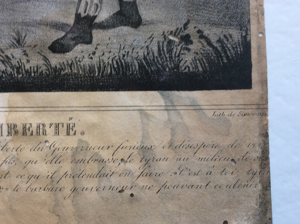 Simonau - scene met Wilhelm Tell - zeer oude lithografie kopen? Bied vanaf 1!