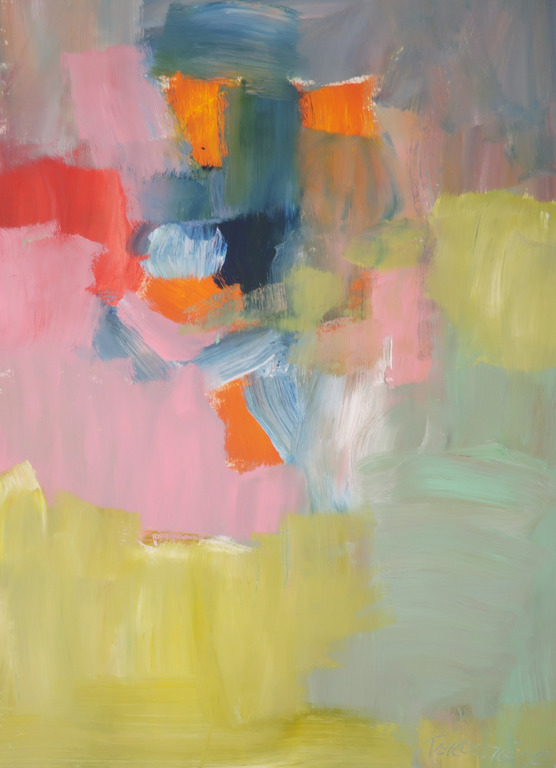 Kees te Kolste: Acryl op papier, Zonder titel kopen? Bied vanaf 20!