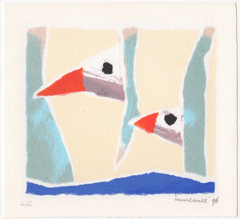 Hans Innemee, zeefdruk, 1996 verkocht voor € 145!