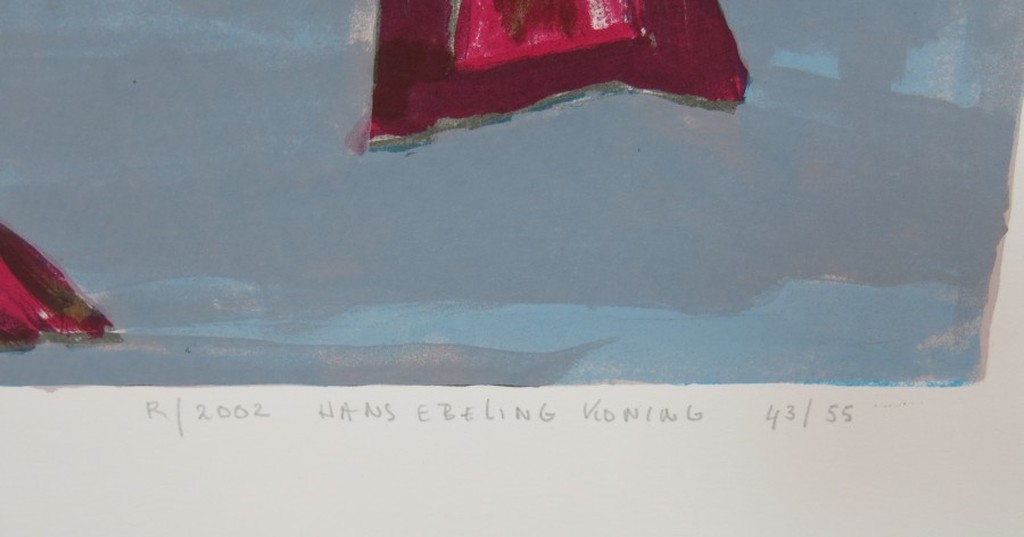 Hans Ebeling Koning: Litho, Bos (rechts) kopen? Bied vanaf 1!